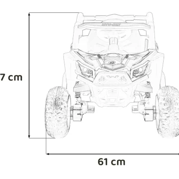 Madman Utv Mx Buggy Na Akumulator, Crveni 3