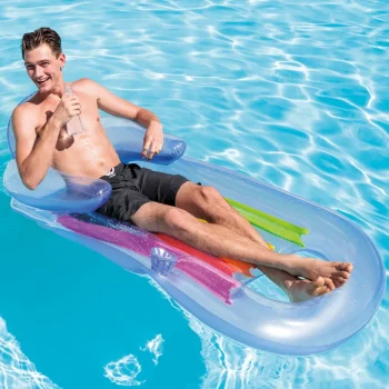 Madrac Ležaljka 2 U 1 King Cool 160 × 85 Cm Intex 58802 Plavi 5