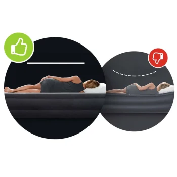 Madrac Na Napuhavanje 203 × 152 × 25 Cm S Klipnom Pumpom Intex 64765 8