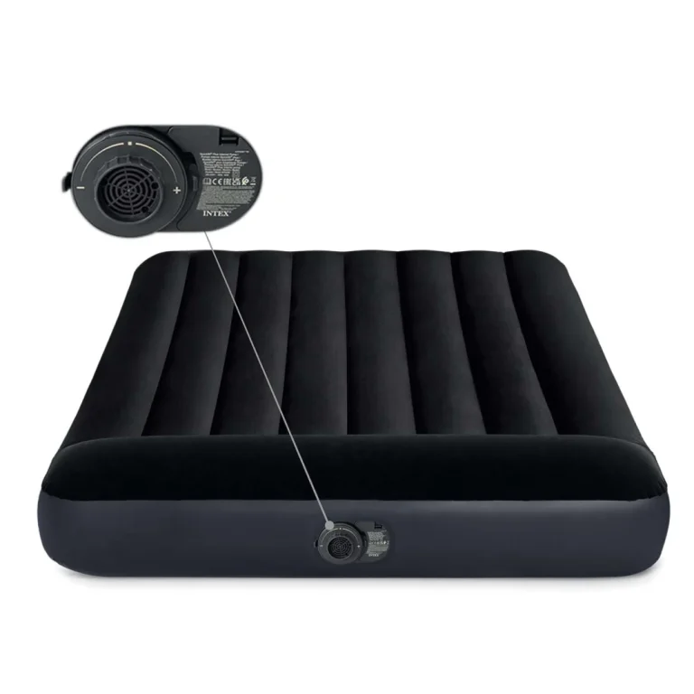 Madrac Na Napuhavanje 203 × 152 × 25 Cm S Ugrađenom Električnom Pumpom Intex 64150 2