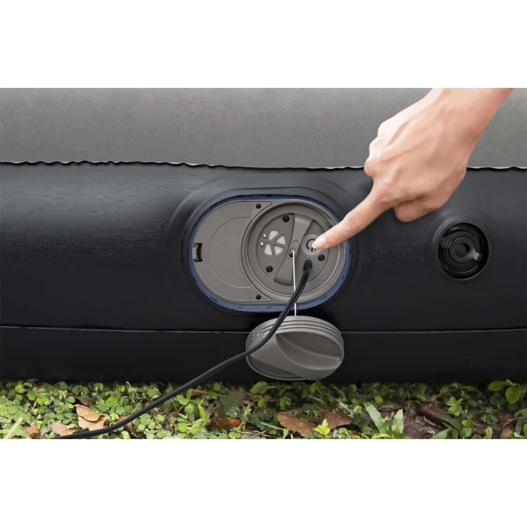 Madrac Na Napuhavanje 203 × 152 × 30 Cm S Električnom Pumpom Bestway 671bs 12