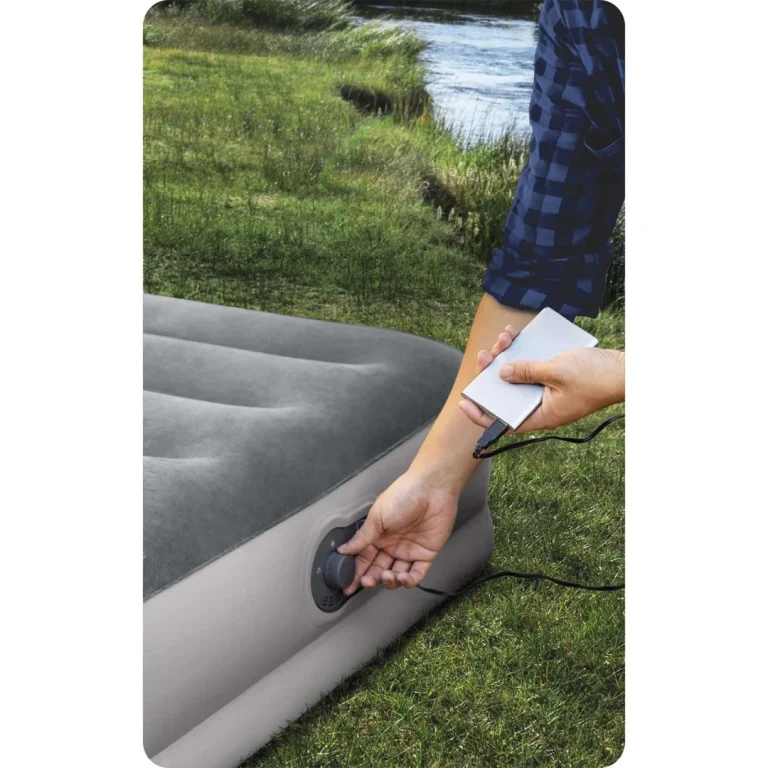Madrac Na Napuhavanje 203 × 152 × 30 Cm S Ugrađenom Električnom Pumpom Intex 64114 12