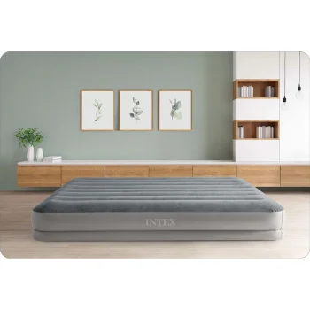 Madrac Na Napuhavanje 203 × 152 × 30 Cm S Ugrađenom Električnom Pumpom Intex 64114 6