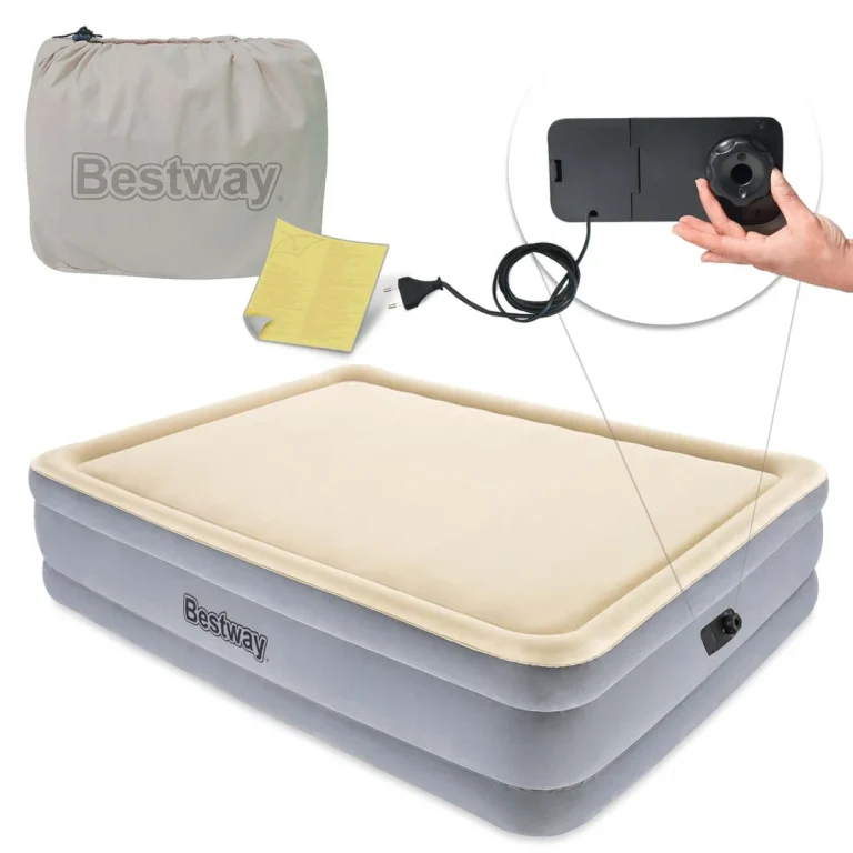 Madrac Na Napuhavanje 203 × 152 × 46 Cm S Električnom Pumpom Bestway 67486 1