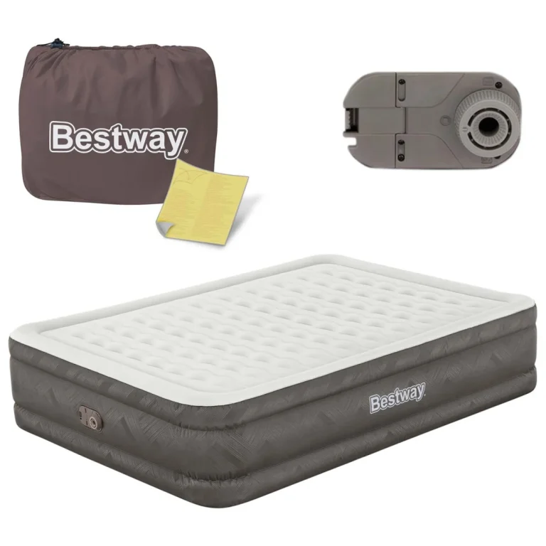 Madrac Na Napuhavanje 203 × 152 × 46 Cm S Ugrađenom Električnom Pumpom Bestway 69050 1