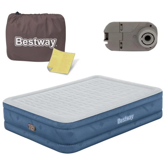 Madrac Na Napuhavanje 203 × 152 × 46 Cm S Ugrađenom Električnom Pumpom Bestway 69075 1