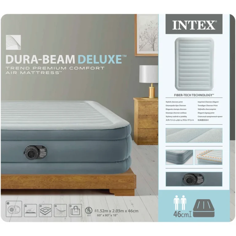 Madrac Na Napuhavanje 203 × 152 × 46 Cm S Ugrađenom Električnom Pumpom Intex 64824nd 5