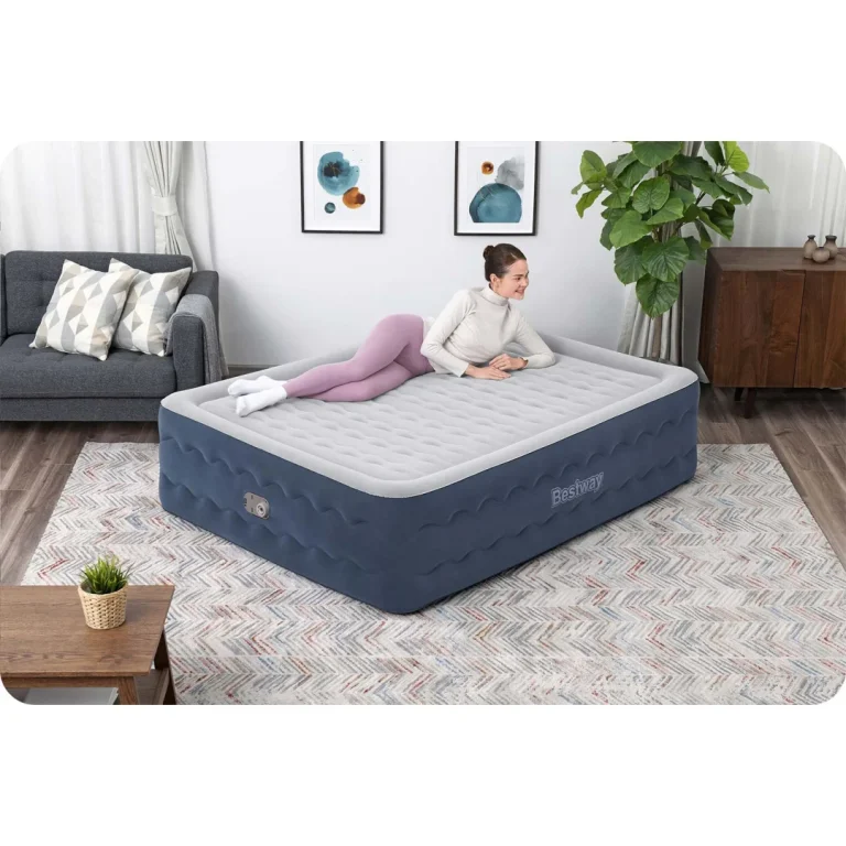 Madrac Na Napuhavanje 203 × 152 × 51 Cm S Električnom Pumpom Bestway 6716p 7