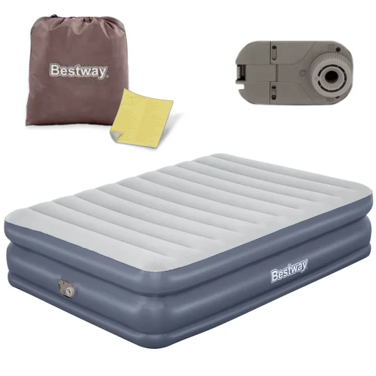 Madrac Na Napuhavanje 203 × 152 × 51 Cm S Električnom Pumpom Bestway 67925 1
