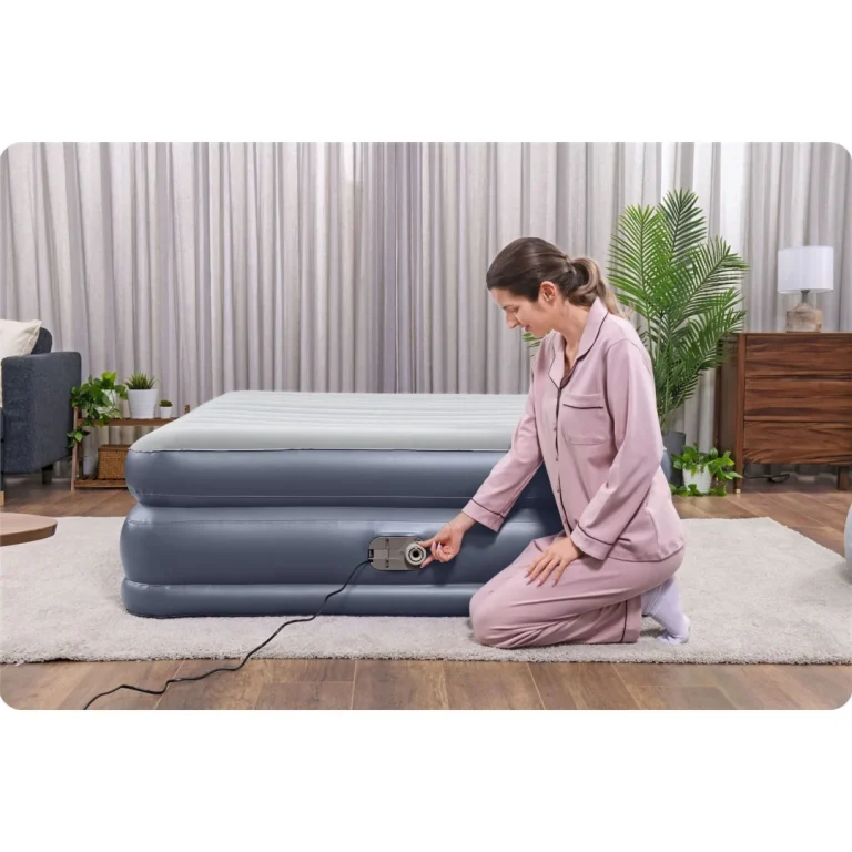 Madrac Na Napuhavanje 203 × 152 × 51 Cm S Električnom Pumpom Bestway 67925 6