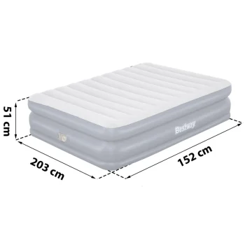 Madrac Na Napuhavanje 203 × 152 × 51 Cm S Električnom Pumpom Bestway 67925 8