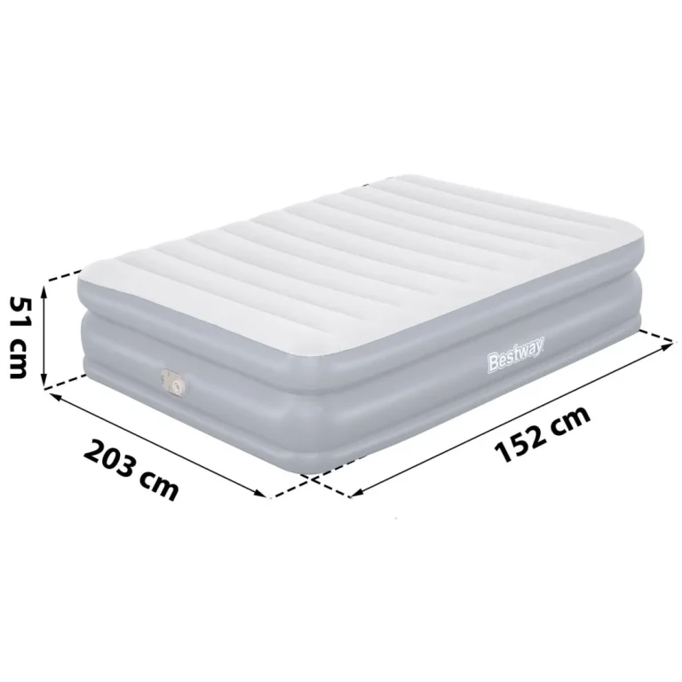 Madrac Na Napuhavanje 203 × 152 × 51 Cm S Električnom Pumpom Bestway 67925 8
