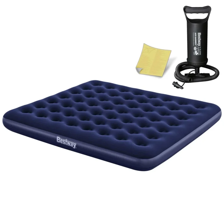 Madrac Na Napuhavanje 203 × 183 × 22 Cm S Klipnom Pumpom Bestway 67004 1