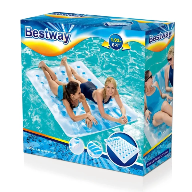 Madrac Za Plivanje Za 2 Osobe 193x142 Cm Bestway + Set Za Popravak 8