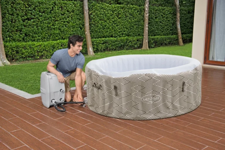 Madrid Lay Z Spa Jacuzzi Za Vrt Bestway Za 4 Osobe + Pumpa S Filterom + Navlaka 10