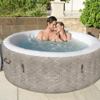 Madrid Lay Z Spa Jacuzzi Za Vrt Bestway Za 4 Osobe + Pumpa S Filterom + Navlaka 7