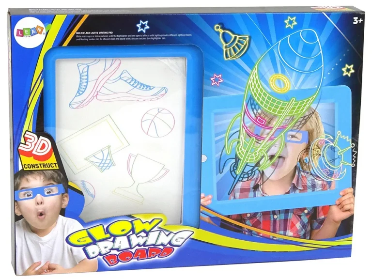 Magična Osvijetljena 3d Ploča S Naočalama, Plava 4