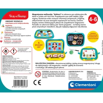 Magnetna Edukativna Liječnička Kutija Clementoni 50393, Poljski Jezik 7
