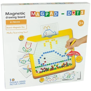 Magnetna Ploča 100 žutih Perli 5