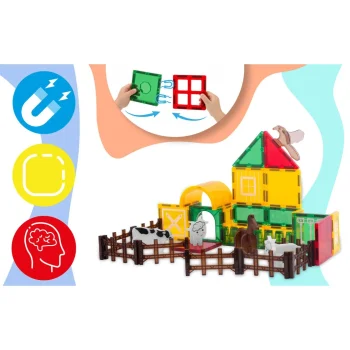 Magnetne Edukativne Građevinske Kocke Životinjska Farma Rk 781 Ricokids 5
