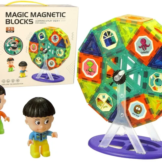 Magnetne Kockice 3d, Vrtuljak Vražjeg Mlina, 71 Komad 1
