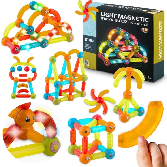 Magnetni Blokovi Sa Svjetlom Rk 767 Ricokids 1