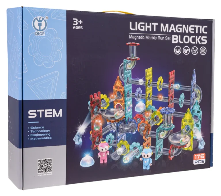 Magnetski Blokovi, Set Svjetlećih Kugli, 176 Komada 14