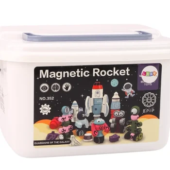 Magnetski Blokovi Svemirska Raketa 56 Dijelova 3