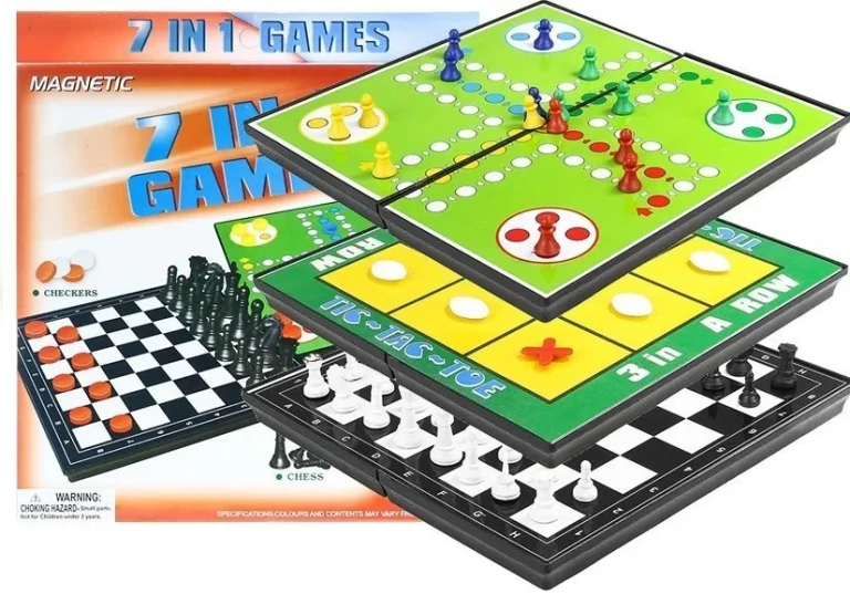 Magnetski Set Društvenih Igara 7 U 1, šah I Ludo 1