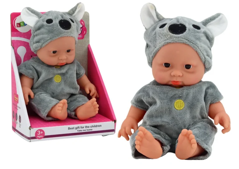 Mala Lutka Beba Siva S šeširom Koala 21 Cm 1