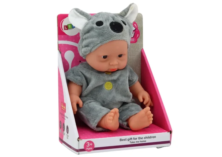 Mala Lutka Beba Siva S šeširom Koala 21 Cm 4