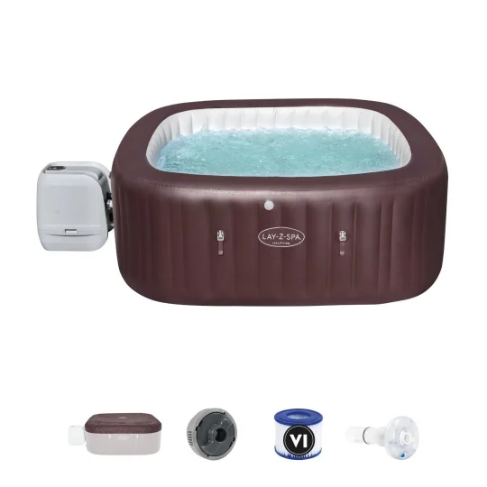 Maldivi Lay Z Spa Hydrojet Pro Vrtna Hidromasažna Kada Bestway 7 Sjedala + Led + Ugrađena Sjedala 1