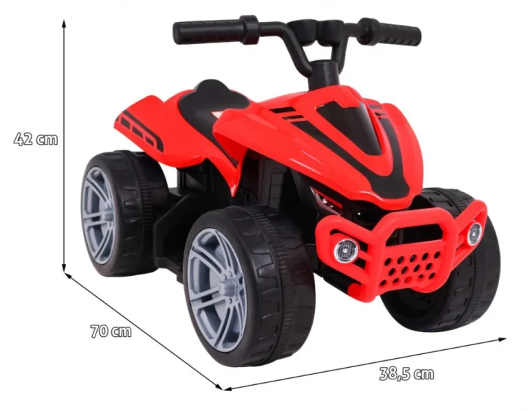 Mali Monster Quad Na Baterije Za Najmlađe Crveni 25w Pogon, Crvena Quad Na Akumulator 2