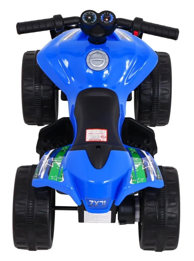 Mali Monster Quad Na Baterije Za Najmlađe, Plavi Pogon Od 25 W, Plava Quad Na Akumulator 7