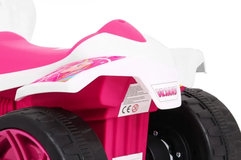 Mali Monster Quad Na Baterije Za Najmlađe, Ružičasti Pogon Od 25 W Quad Na Akumulator 10