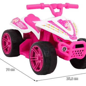 Mali Monster Quad Na Baterije Za Najmlađe, Ružičasti Pogon Od 25 W Quad Na Akumulator 2