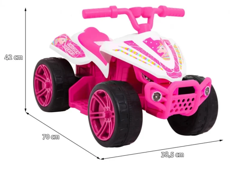 Mali Monster Quad Na Baterije Za Najmlađe, Ružičasti Pogon Od 25 W Quad Na Akumulator 2