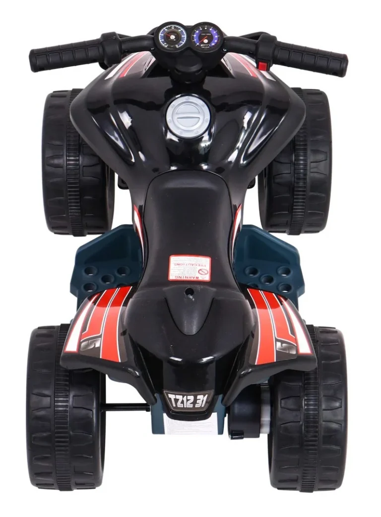 Mali Monster Quad Na Baterije Za Najmlađe, Crni, Pogon Od 25 W, Crna Quad Na Akumulator 7