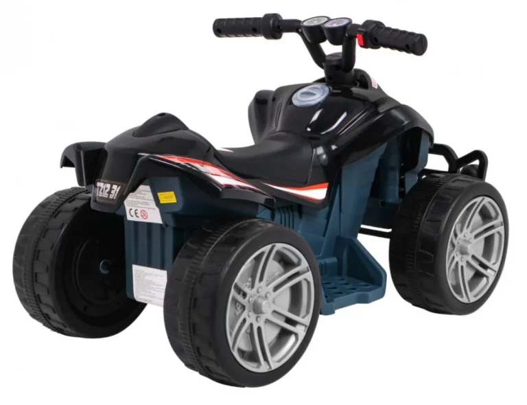 Mali Monster Quad Na Baterije Za Najmlađe, Crni, Pogon Od 25 W, Crna Quad Na Akumulator 8