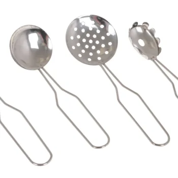 Mali Kuharski Set Metalni Lonci Cvjetni 9 Dijelova 3+ 4