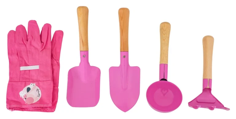 Mali Vrtlarski Set S Kolicima, Ružičasti 16