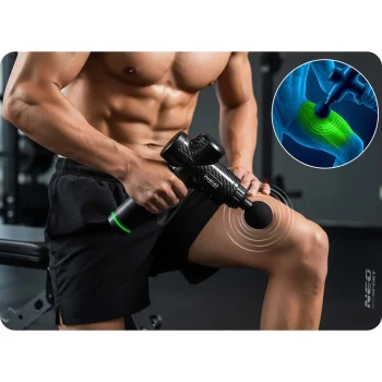 Masažni Pištolj Neo Sport Ns 503 Crni, 9 Nastavaka 12