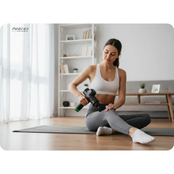 Masažni Pištolj Neo Sport Ns 503 Crni, 9 Nastavaka 9