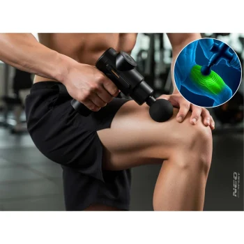 Masažni Pištolj Neo Sport Ns 504 Crni, 6 Nastavaka 12