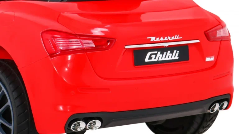 Maserati Ghibli Dječji Automobil Na Baterije, Crveni + Daljinski Upravljač + Spori Start, Crvena 12