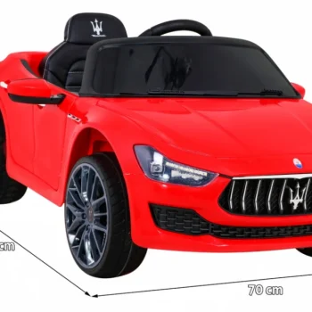 Maserati Ghibli Dječji Automobil Na Baterije, Crveni + Daljinski Upravljač + Spori Start, Crvena 2