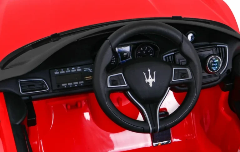 Maserati Ghibli Dječji Automobil Na Baterije, Crveni + Daljinski Upravljač + Spori Start, Crvena 7