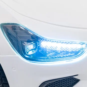 Maserati Ghibli Dječji Autosjedalica Na Baterije, Bijela + Daljinski Upravljač + Eva Svjetiljka 15