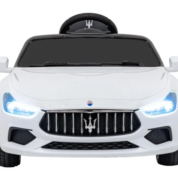 Maserati Ghibli Dječji Autosjedalica Na Baterije, Bijela + Daljinski Upravljač + Eva Svjetiljka 4