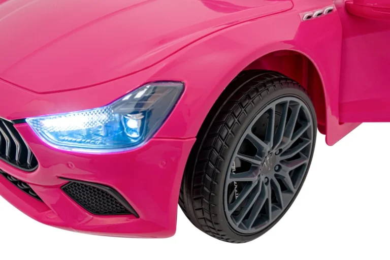 Maserati Ghibli Dječji Autosjedalica Na Baterije Roza + Daljinski Upravljač + Eva Boca + Spori 14